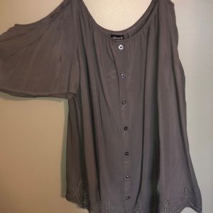 COPY - Cold shoulder grey dress shirt